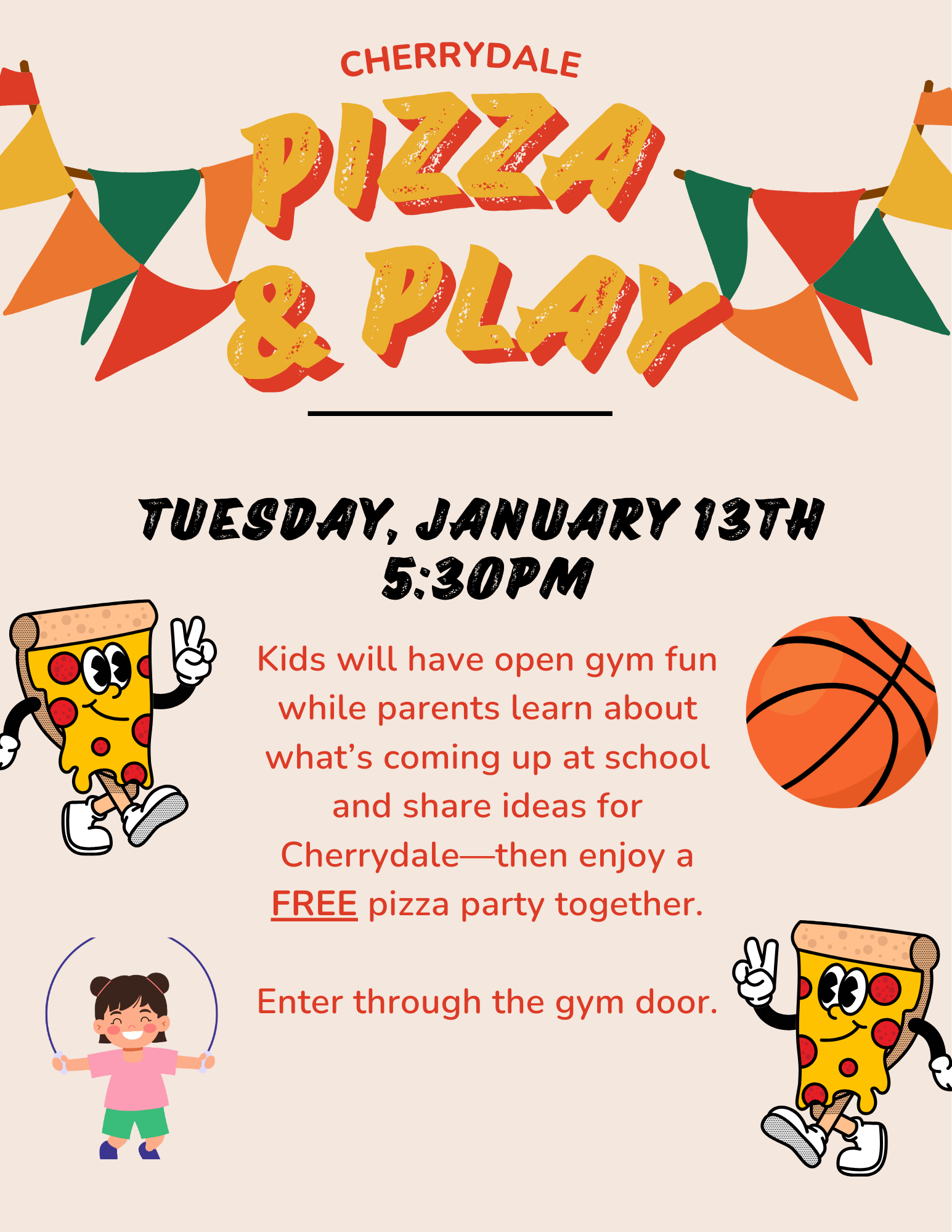 Come join us for a night of pizza and fun! 